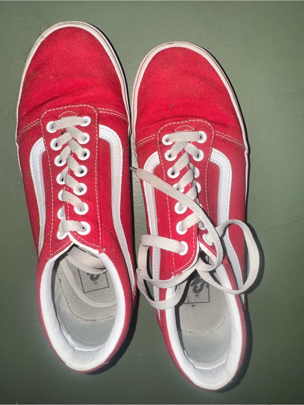 Red Old Skool Vans